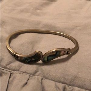 Marble wave silver bracelet